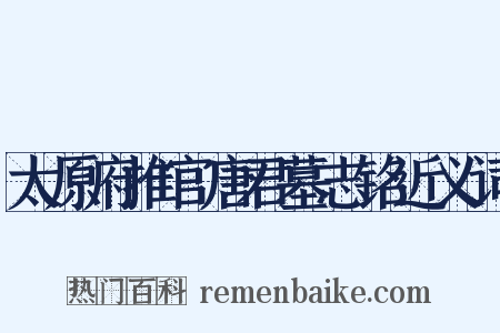 太原府推官唐君墓志铭近义词是什么意思的图片